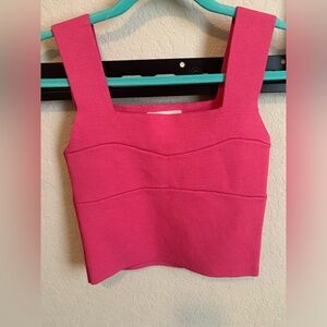 Listicle Hot Pink Crop Top